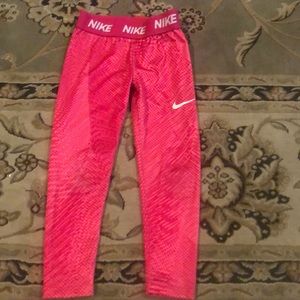Nike dry-fit athletic leggings pink, hot pink S